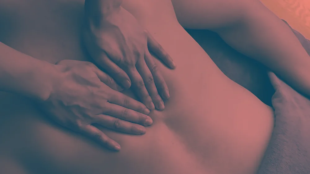 A man getting a massage.